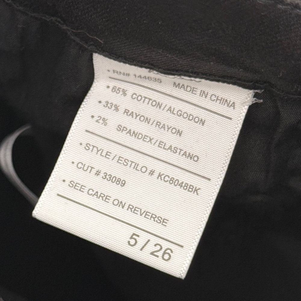 NWT KanCan Destroyed Ankle Skinny Jeans Distressed Black Women’s Size 26 - Picture 10 of 11